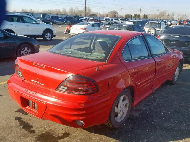 1G2NF52T5YC543061 - 2000 PONTIAC GRAND AM S RED photo 4