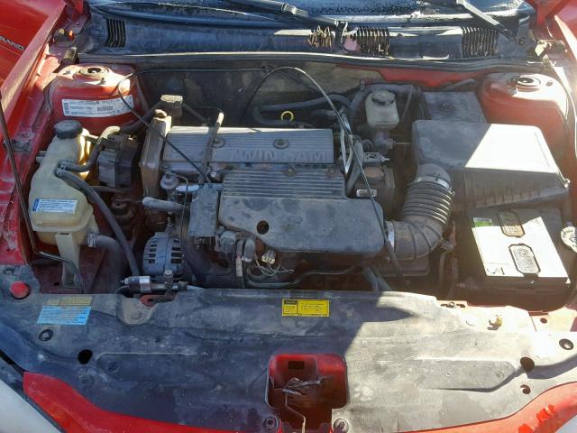 1G2NF52T5YC543061 - 2000 PONTIAC GRAND AM S RED photo 7