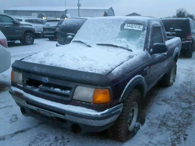 1FTCR11X8PPB57474 - 1993 FORD RANGER PURPLE photo 2