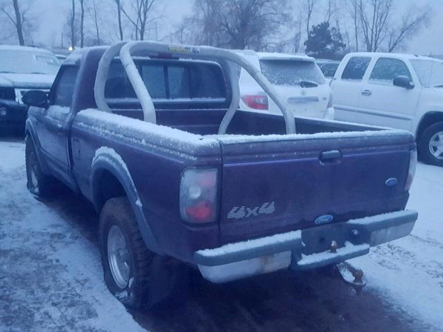 1FTCR11X8PPB57474 - 1993 FORD RANGER PURPLE photo 3