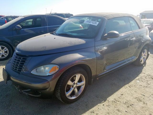 3C3EY55E95T298322 - 2005 CHRYSLER PT CRUISER GRAY photo 2