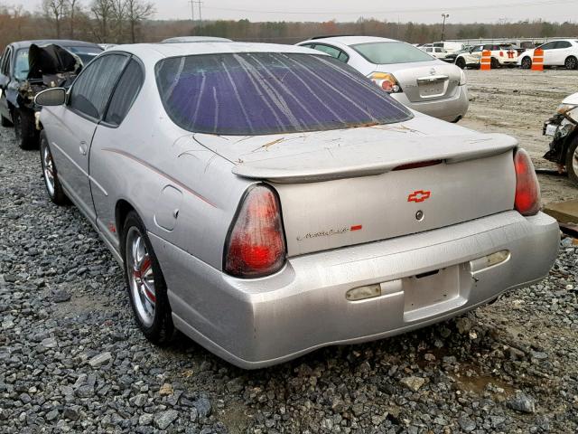 2G1WX12K739127941 - 2003 CHEVROLET MONTE CARL 银色 照片 3