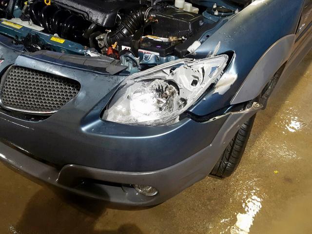 5Y2SL65877Z403836 - 2007 PONTIAC VIBE BLUE photo 9