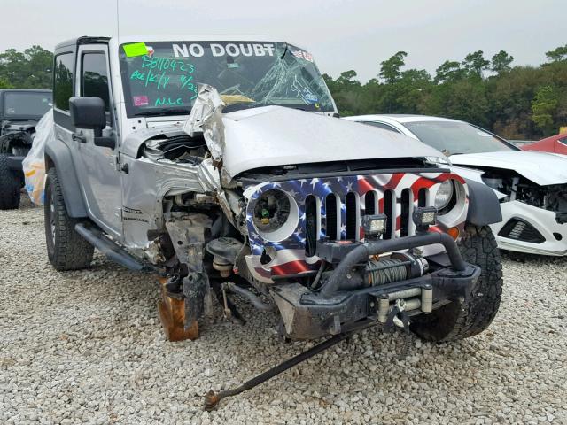 1C4AJWAG6CL182709 - 2012 JEEP WRANGLER S SILVER photo 1