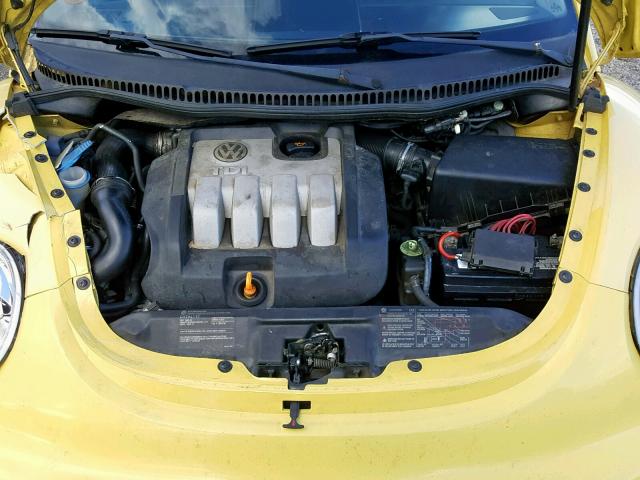 3VWCR31C94M415072 - 2004 VOLKSWAGEN NEW BEETLE YELLOW photo 7