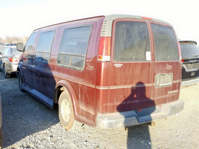 1GBFG15MXW1021291 - 1998 CHEVROLET EXPRESS G1 MAROON photo 3