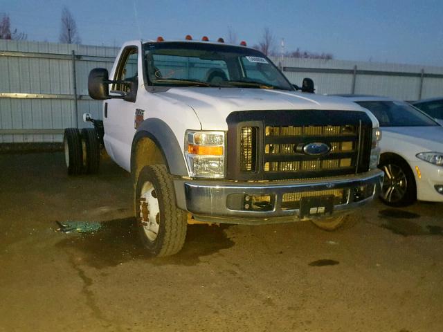 1FDAF56R78EA18575 - 2008 FORD F550 SUPER WHITE photo 1