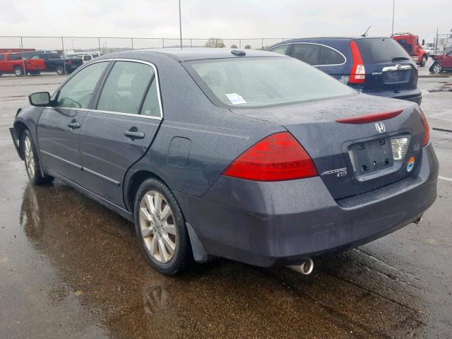 1HGCM66557A097578 - 2007 HONDA ACCORD EX GRAY photo 3