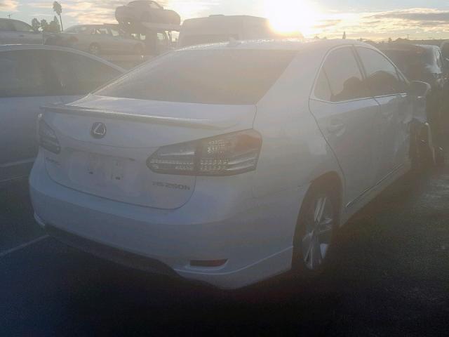 JTHBB1BA6A2036827 - 2010 LEXUS HS 250H WHITE photo 4