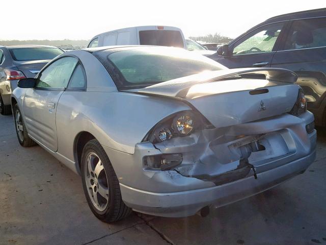 4A3AC44G53E206106 - 2003 MITSUBISHI ECLIPSE GS SILVER photo 3