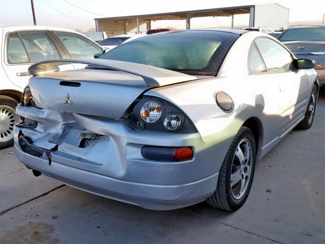 4A3AC44G53E206106 - 2003 MITSUBISHI ECLIPSE GS SILVER photo 4