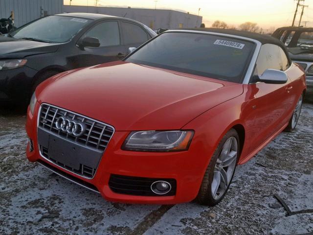 WAUCGAFH7AN013244 - 2010 AUDI S5 PREMIUM RED photo 2