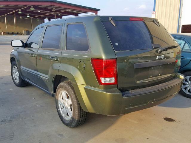 1J8GS48K57C656797 - 2007 JEEP GRAND CHER GREEN photo 3