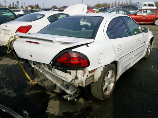 1G2NW52E81C121731 - 2001 PONTIAC GRAND AM G WHITE photo 4