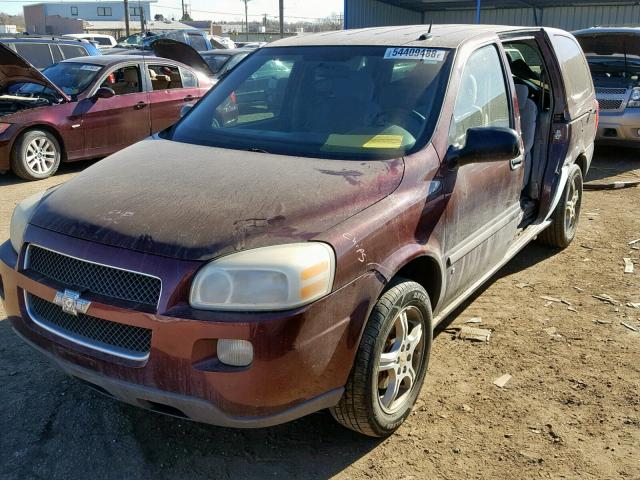 1GNDV23W78D159611 - 2008 CHEVROLET UPLANDER L MAROON photo 2