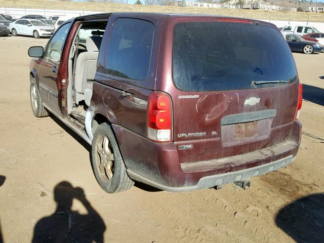 1GNDV23W78D159611 - 2008 CHEVROLET UPLANDER L MAROON photo 3