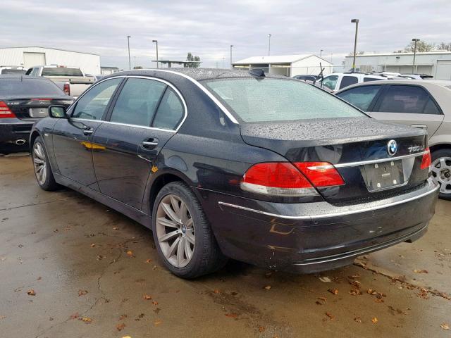 WBAHN83597DT67652 - 2007 BMW 750 BLACK photo 3