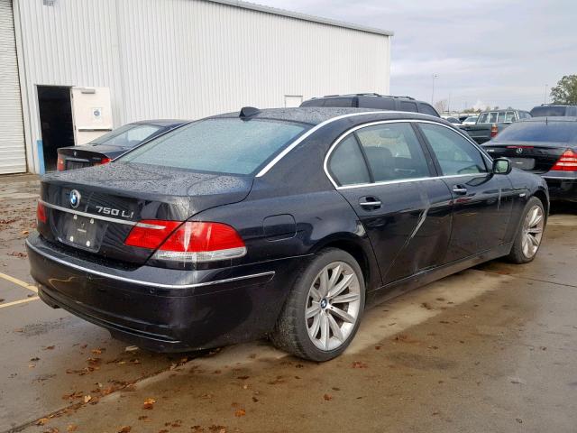 WBAHN83597DT67652 - 2007 BMW 750 BLACK photo 4