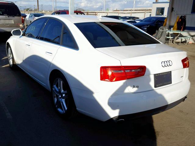 WAUGFAFC2FN039721 - 2015 AUDI A6 PREMIUM WHITE photo 3