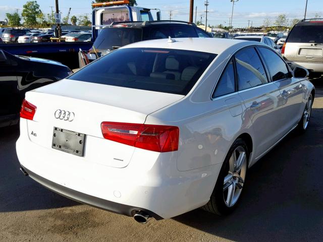 WAUGFAFC2FN039721 - 2015 AUDI A6 PREMIUM WHITE photo 4