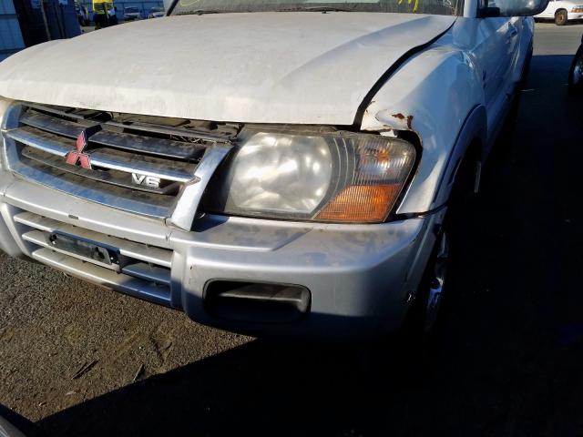 JA4MW51R71J029771 - 2001 MITSUBISHI MONTERO LI WHITE photo 9