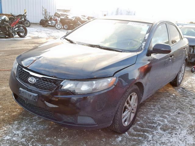 KNAFU4A2XC5525965 - 2012 KIA FORTE EX BLACK photo 2