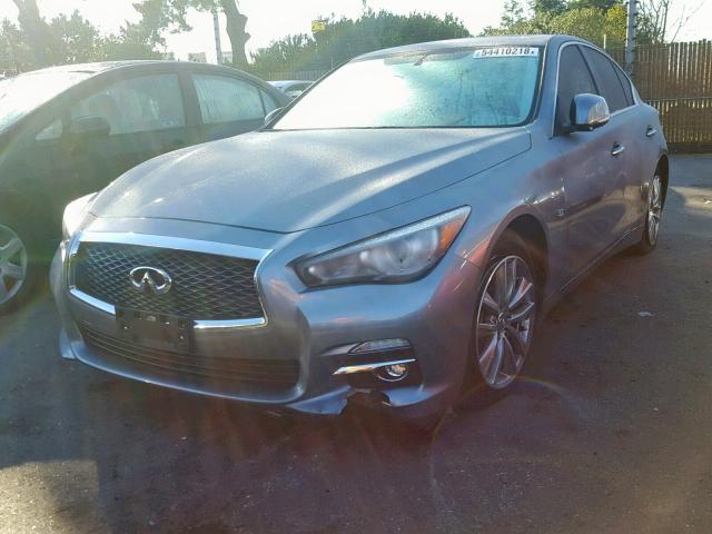 JN1BV7AP4EM670233 - 2014 INFINITI Q50 BASE BLUE photo 2