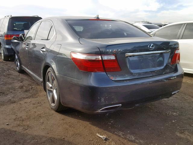 JTHGL46F085021291 - 2008 LEXUS LS 460L GRAY photo 3