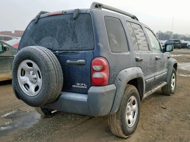 1J4GL38K86W191485 - 2006 JEEP LIBERTY RE BLUE photo 4