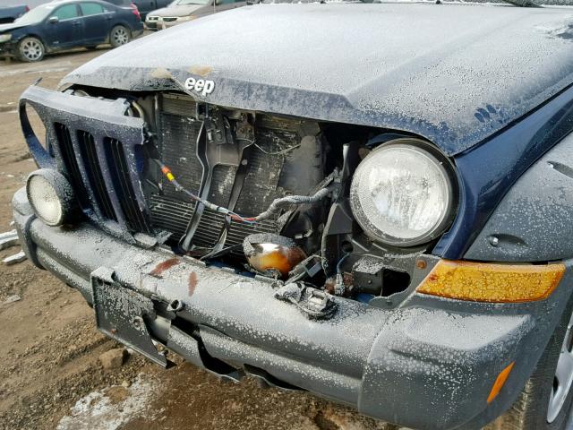 1J4GL38K86W191485 - 2006 JEEP LIBERTY RE BLUE photo 9