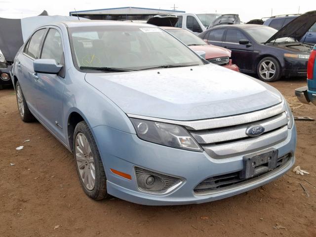 3FADP0L33AR220453 - 2010 FORD FUSION HYB BLUE photo 1