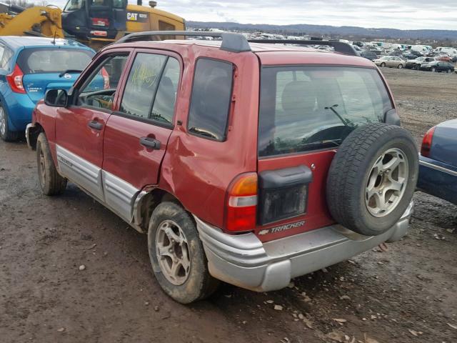 2CNBJ634816918185 - 2001 CHEVROLET TRACKER LT MAROON photo 3