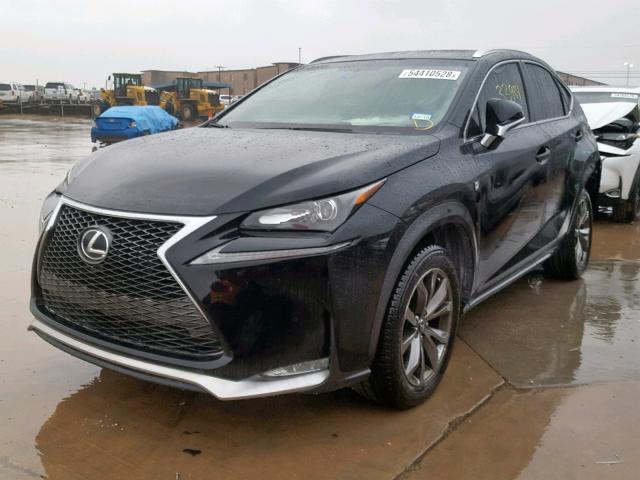 JTJBARBZ1G2091166 - 2016 LEXUS NX 200T BLACK photo 2