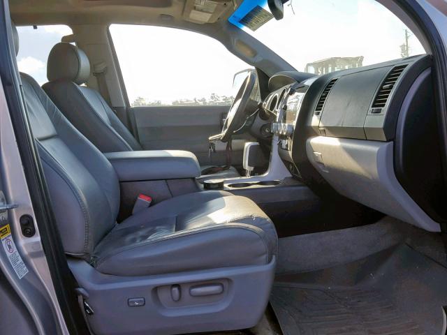 5TDZY68A38S006688 - 2008 TOYOTA SEQUOIA LI SILVER photo 5