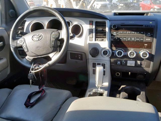 5TDZY68A38S006688 - 2008 TOYOTA SEQUOIA LI SILVER photo 9