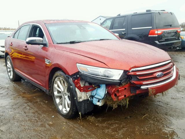 1FAHP2F89HG134974 - 2017 FORD TAURUS LIM RED photo 1