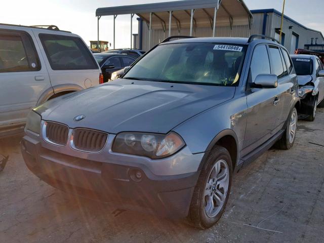 WBXPA93414WA66337 - 2004 BMW X3 3.0I SILVER photo 2