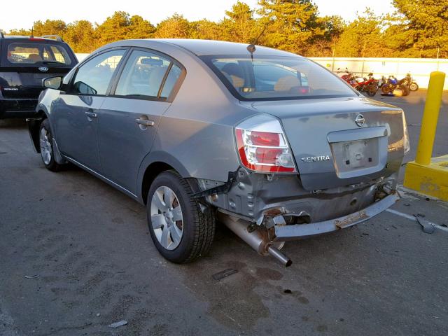 3N1AB61E28L765286 - 2008 NISSAN SENTRA 2.0 GRAY photo 3