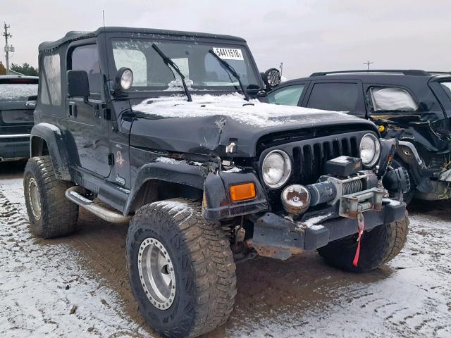 1J4FA59S32P703377 - 2002 JEEP WRANGLER / BLACK photo 1