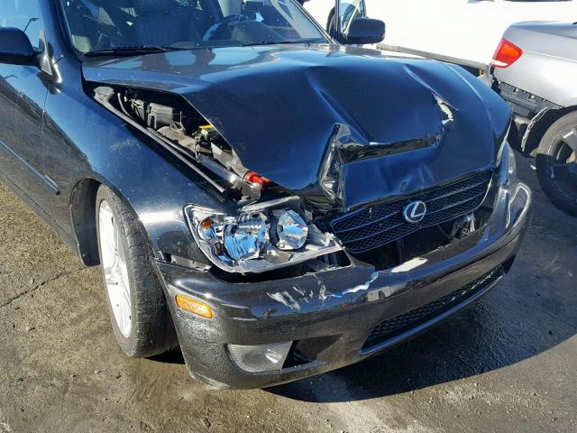 JTHBD192830080299 - 2003 LEXUS IS 300 BLACK photo 9