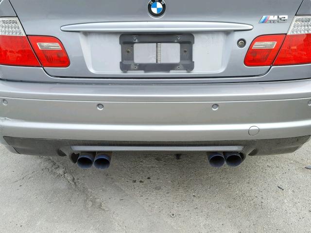 WBSBL93435PN61478 - 2005 BMW M3 SILVER photo 9