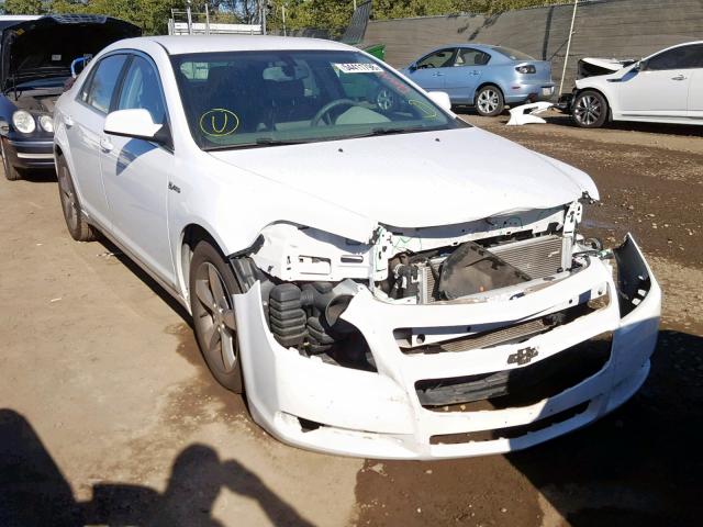 1G1ZF57549F224640 - 2009 CHEVROLET MALIBU HYB WHITE photo 1