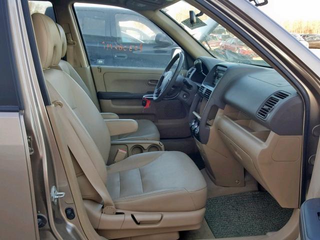 SHSRD789X6U438499 - 2006 HONDA CR-V SE GOLD photo 5