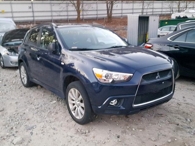 JA4AR4AU8BZ021514 - 2011 MITSUBISHI OUTLANDER BLUE photo 1