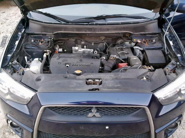 JA4AR4AU8BZ021514 - 2011 MITSUBISHI OUTLANDER BLUE photo 7