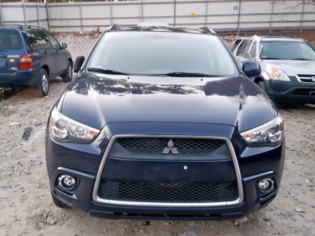 JA4AR4AU8BZ021514 - 2011 MITSUBISHI OUTLANDER BLUE photo 9