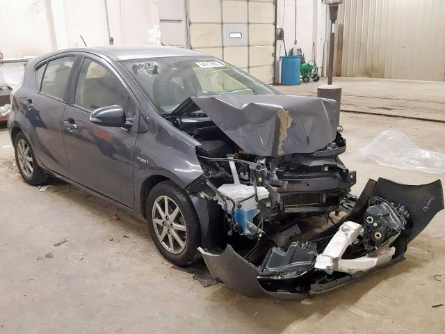 JTDKDTB31C1023128 - 2012 TOYOTA PRIUS C GRAY photo 1