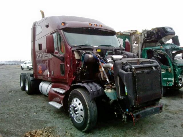 1XKTDB9X03J396687 - 2003 KENWORTH CONSTRUCTI MAROON photo 1