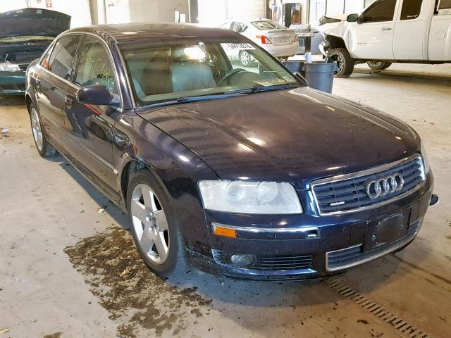 WAUML44E34N015443 - 2004 AUDI A8 L QUATT BLUE photo 1