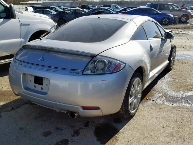 4A3AK34T56E005790 - 2006 MITSUBISHI ECLIPSE GT SILVER photo 4